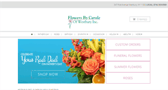 Desktop Screenshot of flowersbycaroleofwestbury.com