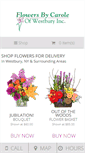 Mobile Screenshot of flowersbycaroleofwestbury.com